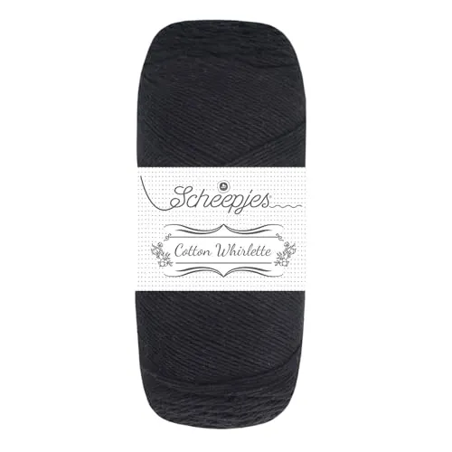 Scheepjes Cotton Whirlette 809 Garn Schwarze Bohne 100g