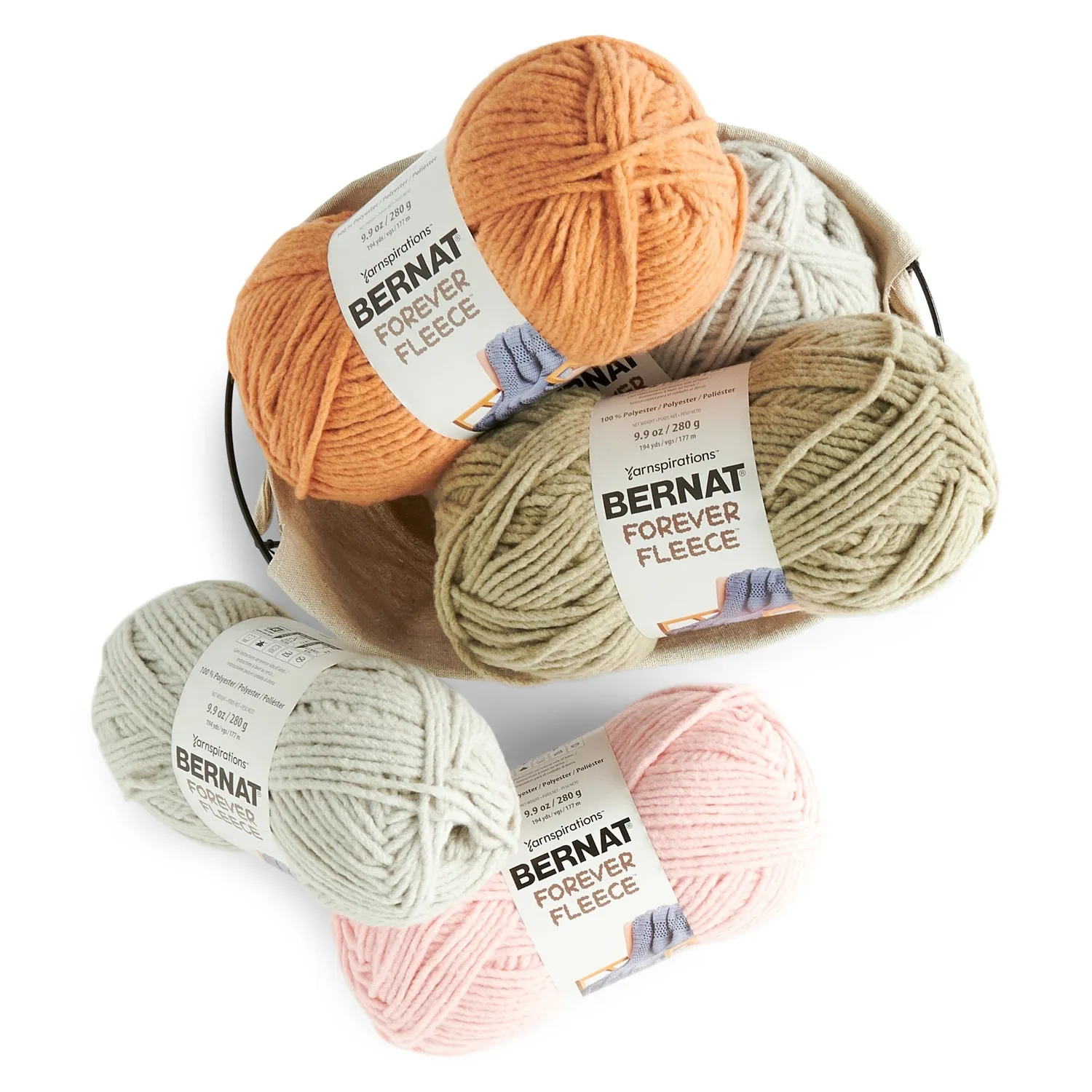 Bernat Forever Fleece Wollbox 4 Knäuel Super Bulky