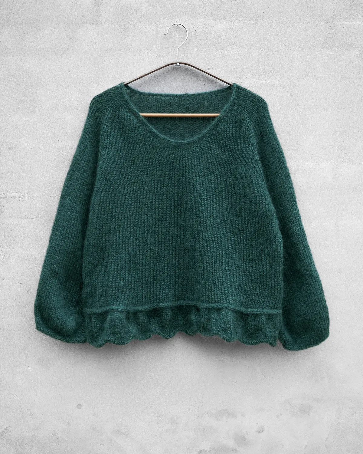 Knitting for Olive Poppy Sweater Strickanleitung Damen Rüsche