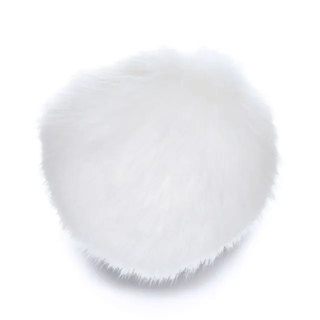 Bernat Faux Fur Pompom Weiß White Rabbit Fellbommel