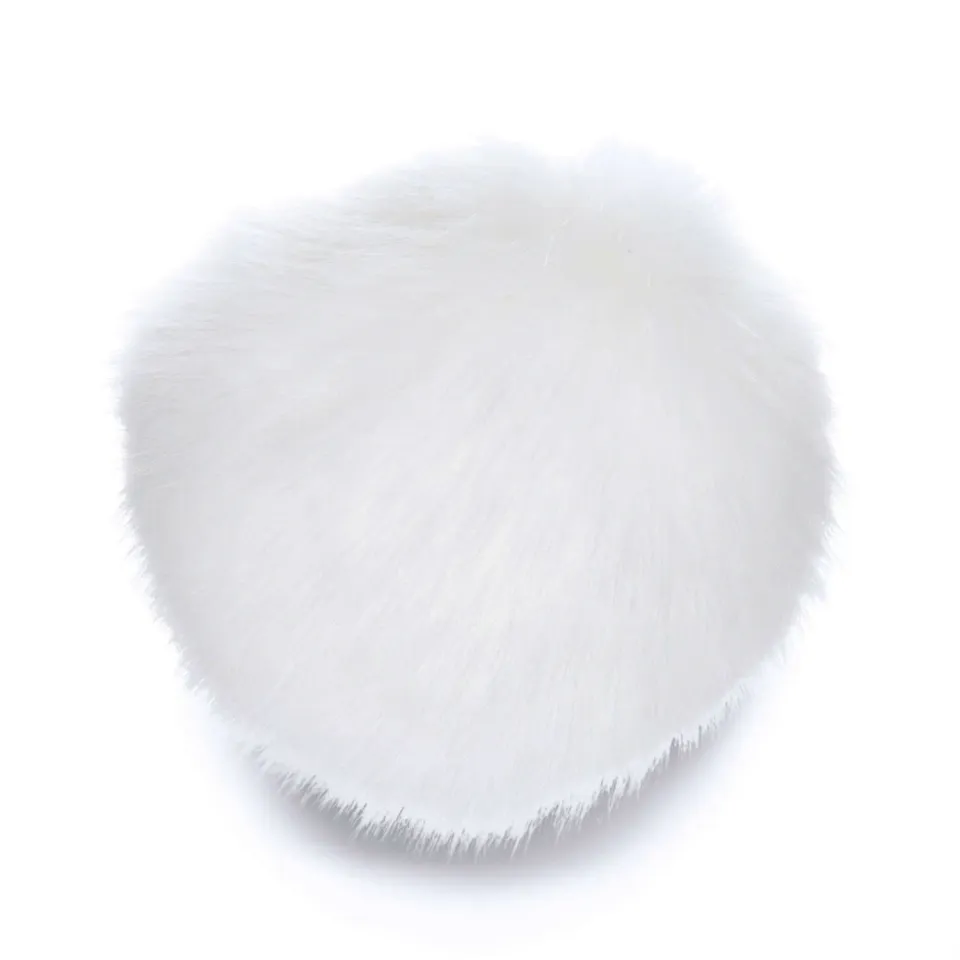 Bernat Faux Fur Pompom Weiß White Rabbit Fellbommel