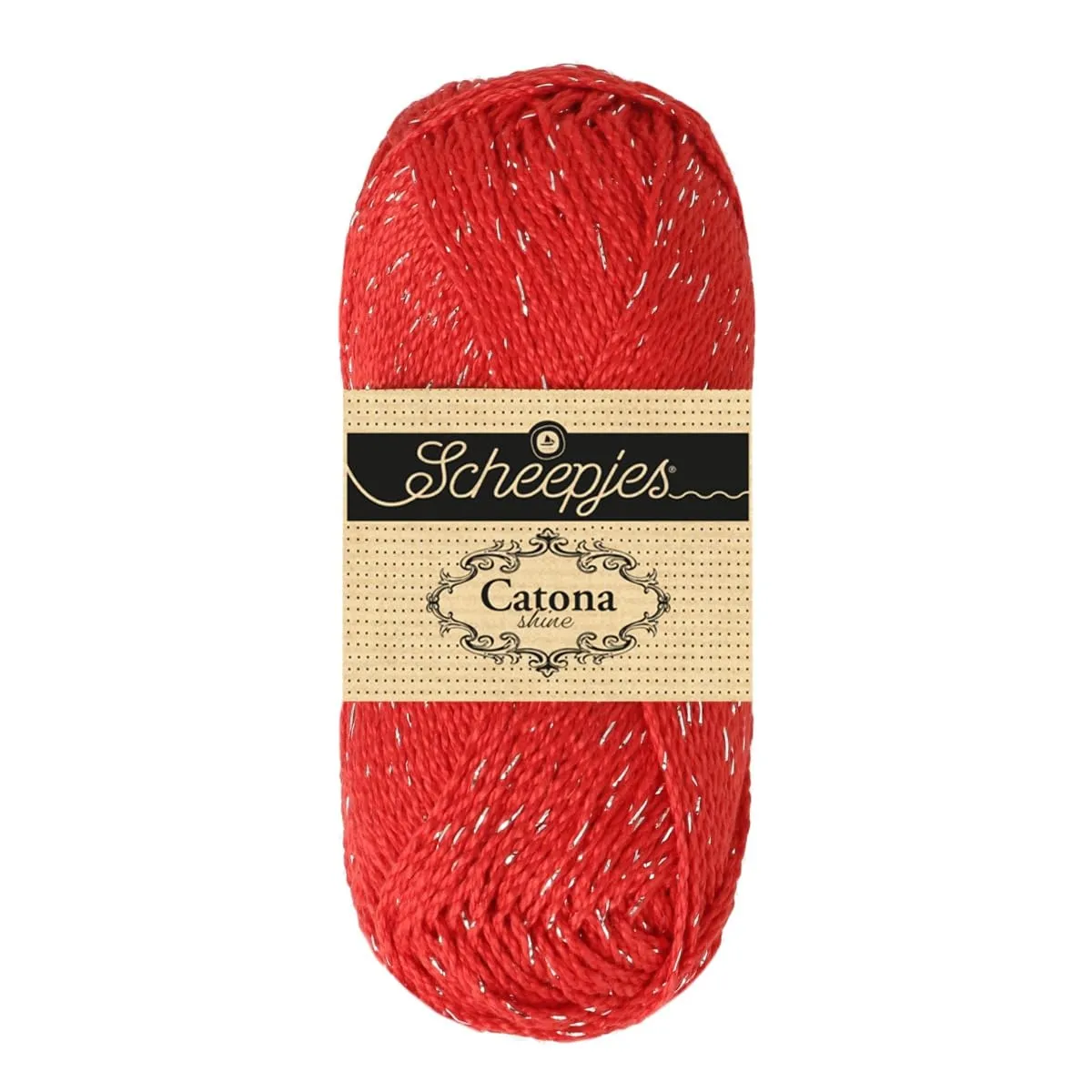 Scheepjes Catona Shine 404 English Tea Garn 50g Goldglanz