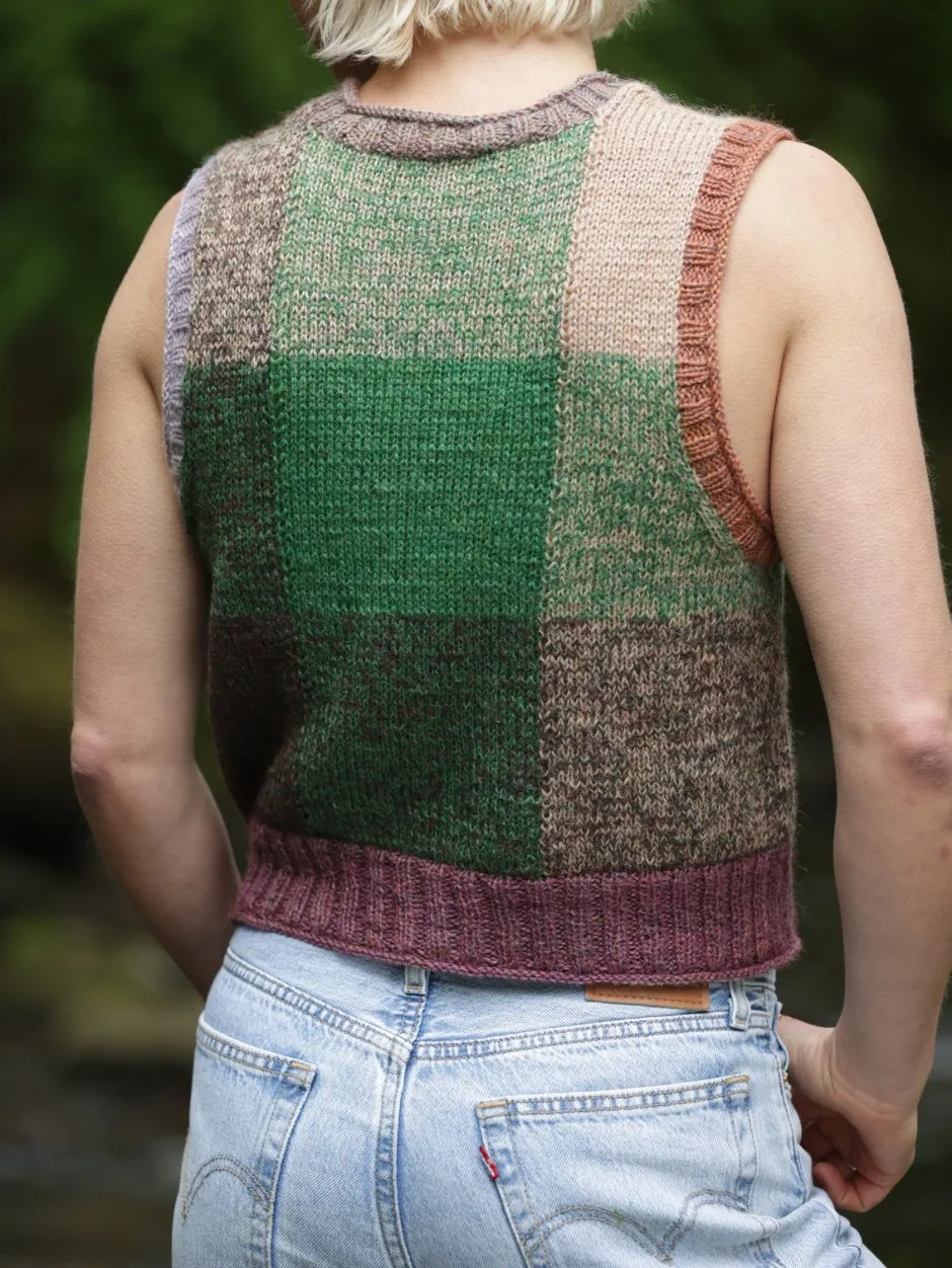 John Arbon Warp Vest Strickkit Nuggle Old Crockern Gr. 1