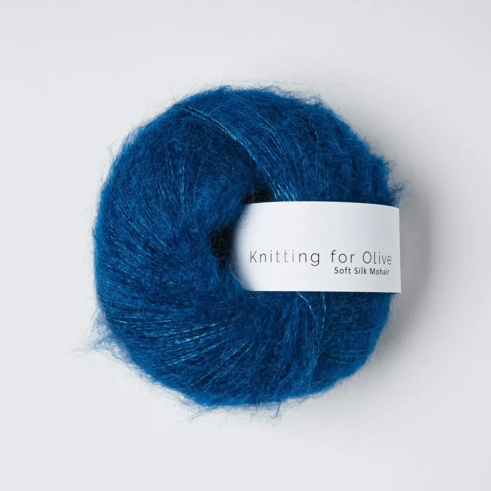 Knitting for Olive Soft Silk Mohair Blue Tit 25 g Blau Flausch