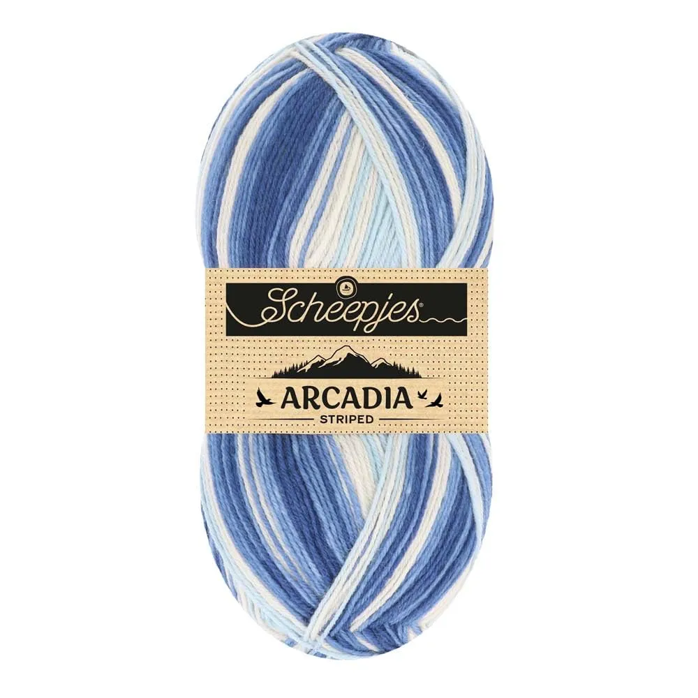 Scheepjes Arcadia Wollmischung 100g 913 Cottage gestreift