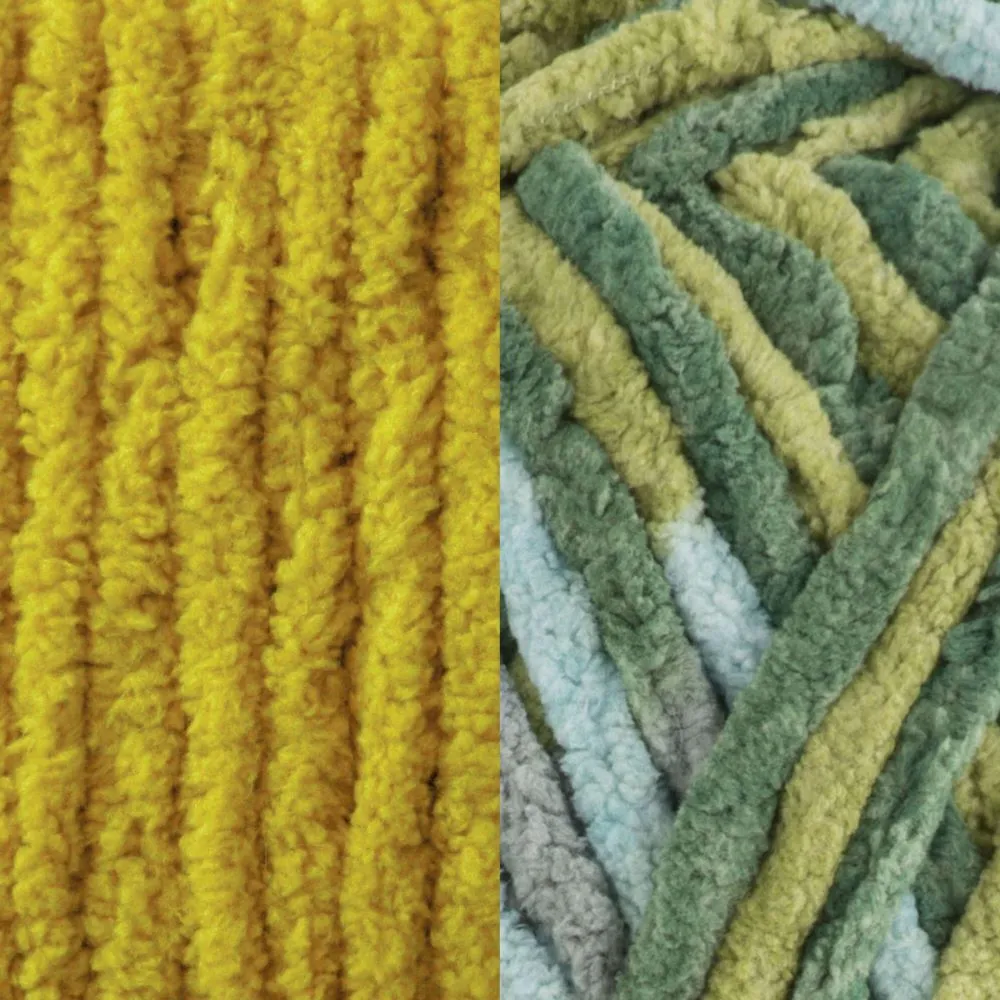 Bernat Blanket Value Pack Häkelwolle Moss & Forest Sage 8 Knäuel