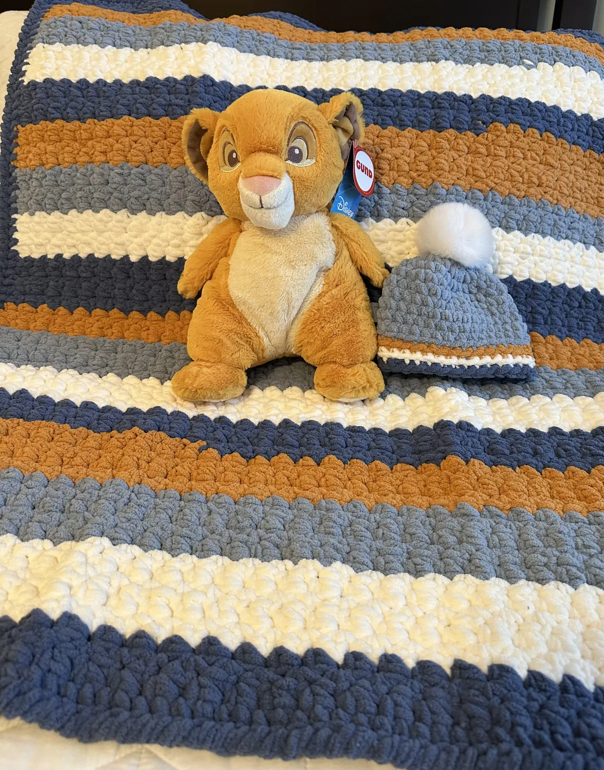 Bernat Blanket Stripes Chenillegarn 300g Streifen