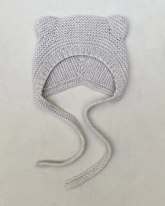 Knitting for Olive Rail Bear Bonnet Anleitung Bärenmütze Baby