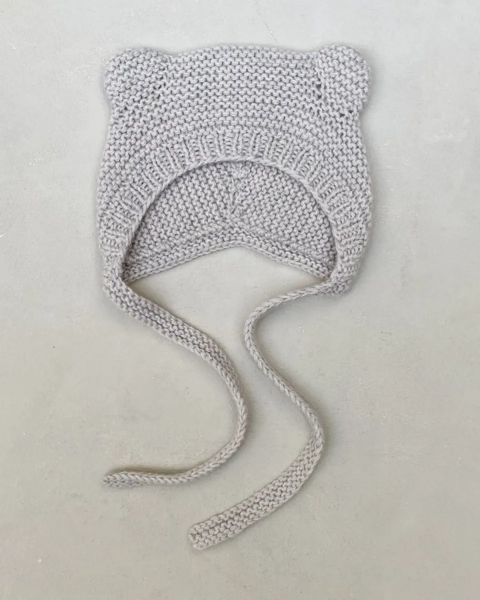 Knitting for Olive Rail Bear Bonnet Anleitung Bärenmütze Baby