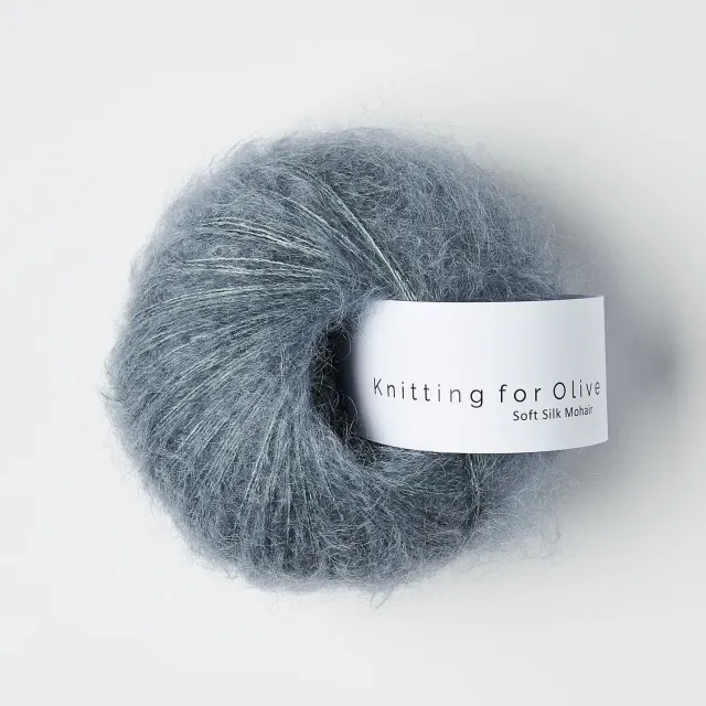 Knitting for Olive Soft Silk Mohair Dusty Petroleum Blue Mohair