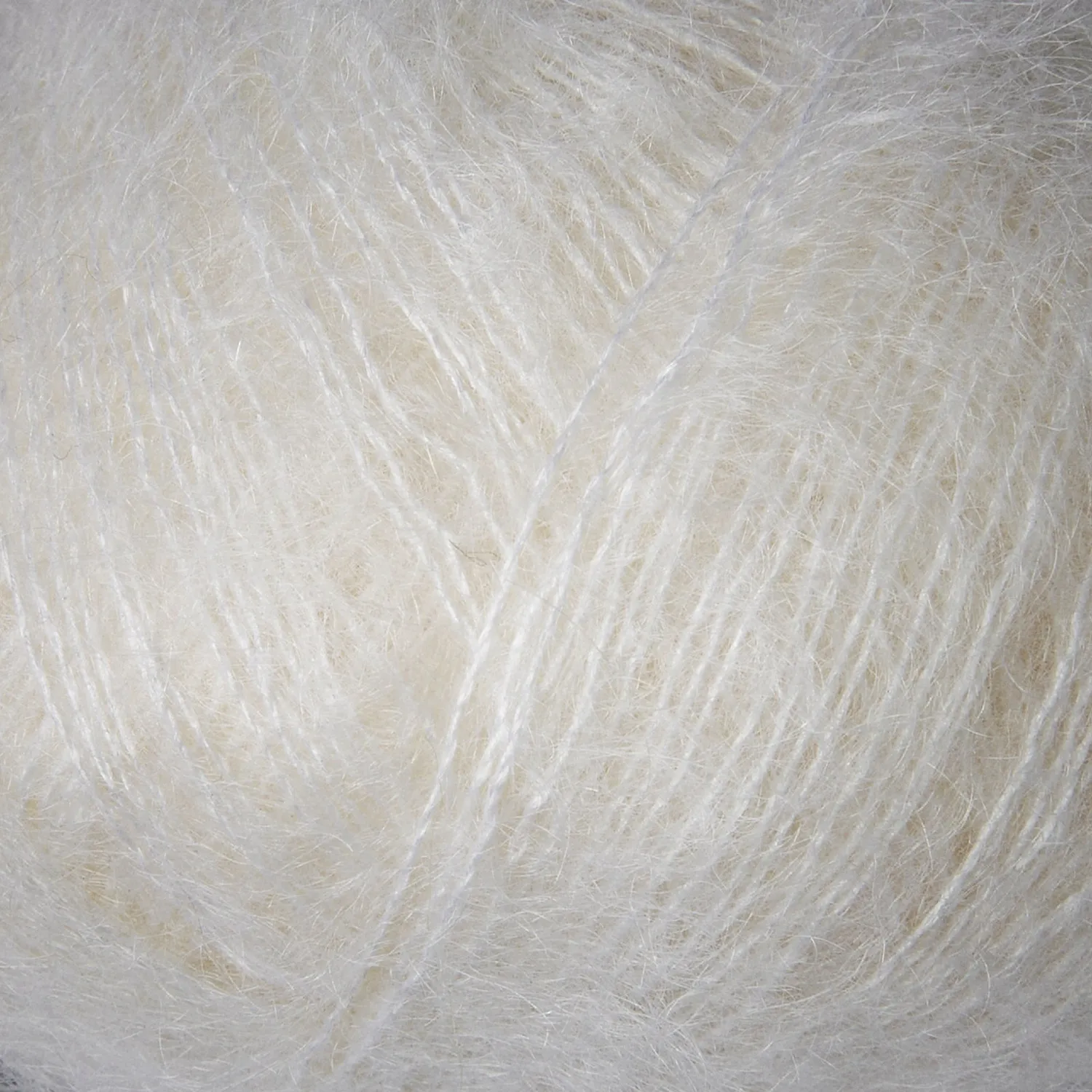 Knitting for Olive Soft Silk Mohair Snowflake Mohairwolle 25g kühlweiß