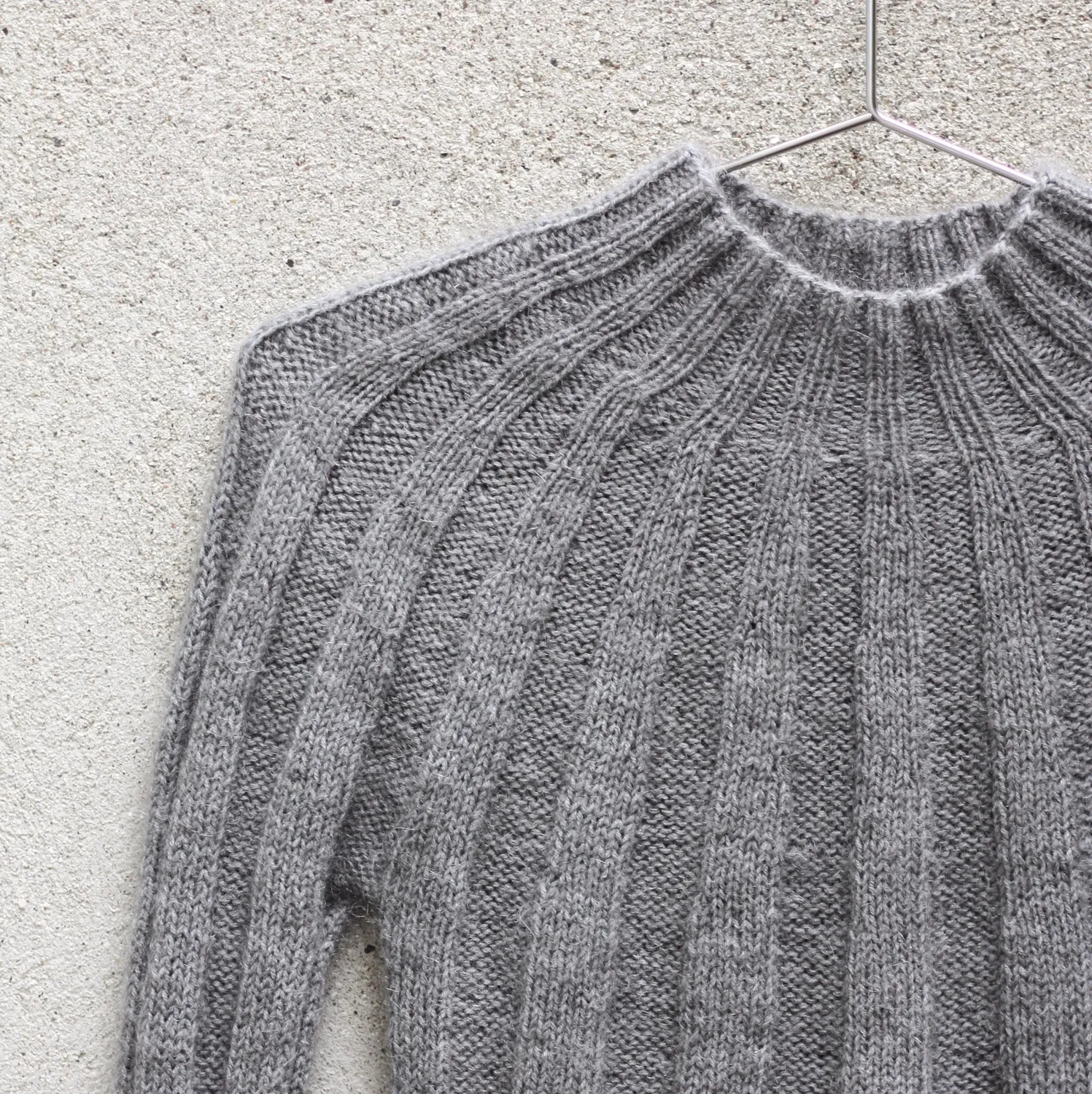 Knitting for Olive Infinity Rib Bluse Anleitung deutsch XS-4XL