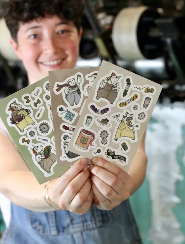 John Arbon Sheepy Stickers Schaf-Sticker 3 Bögen bunt
