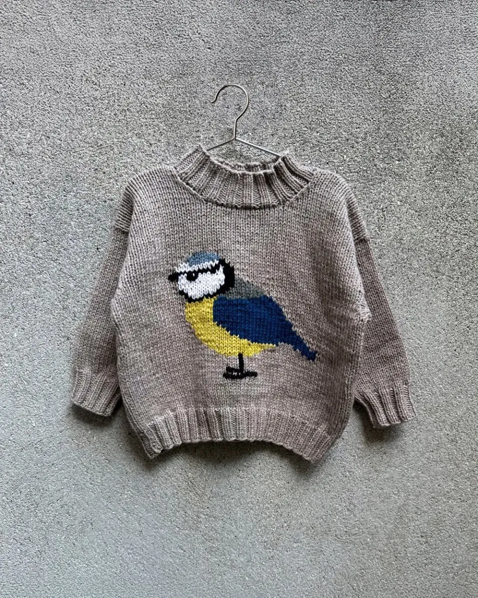 Knitting for Olive Bird Sweater Strickanleitung Kinder 1-6 J