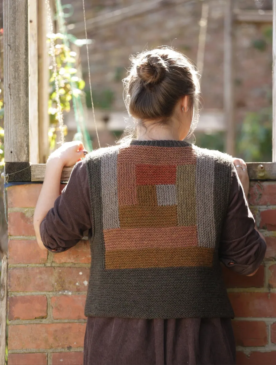 John Arbon Walled Garden Weste Strickkit Warm Tones Gr.1