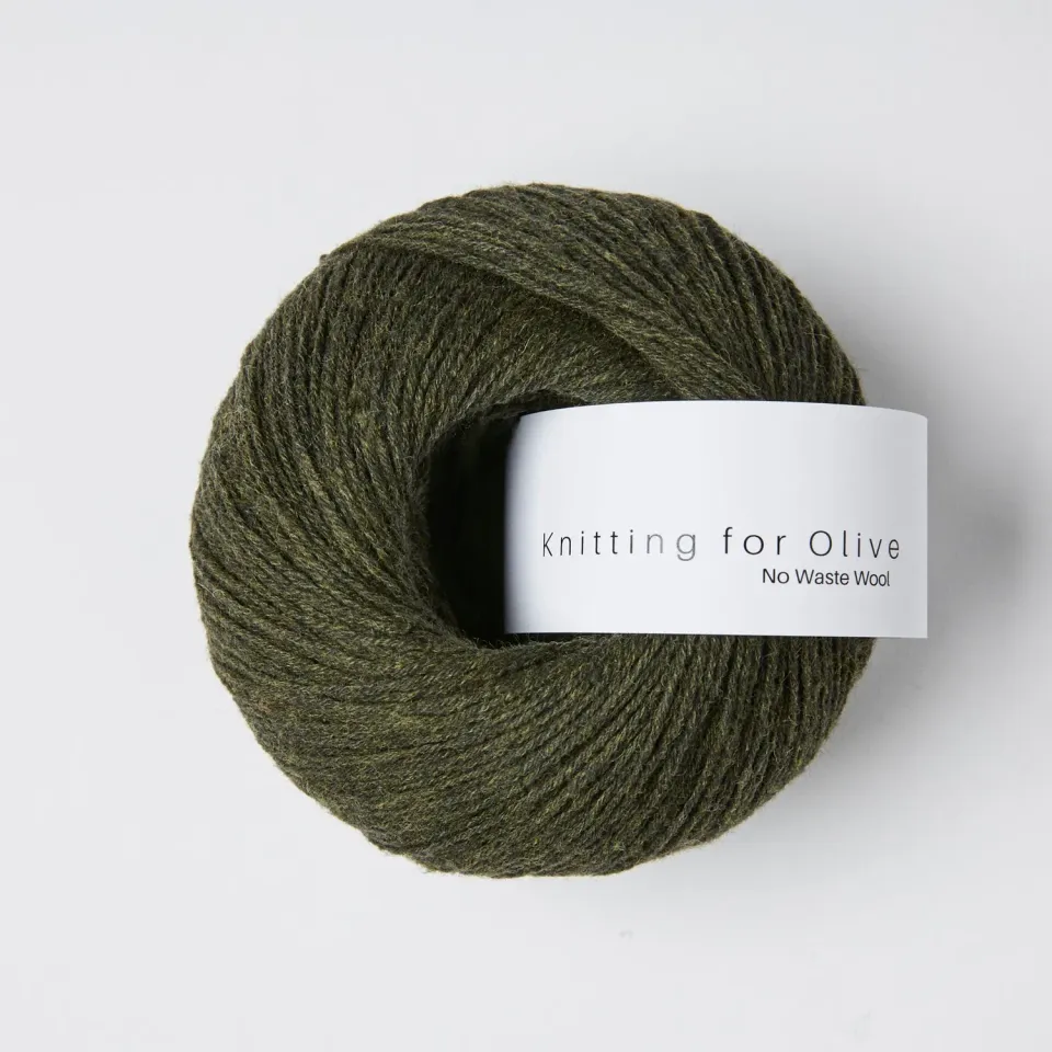 Knitting for Olive No Waste Wool Slate Green recycelt 50g