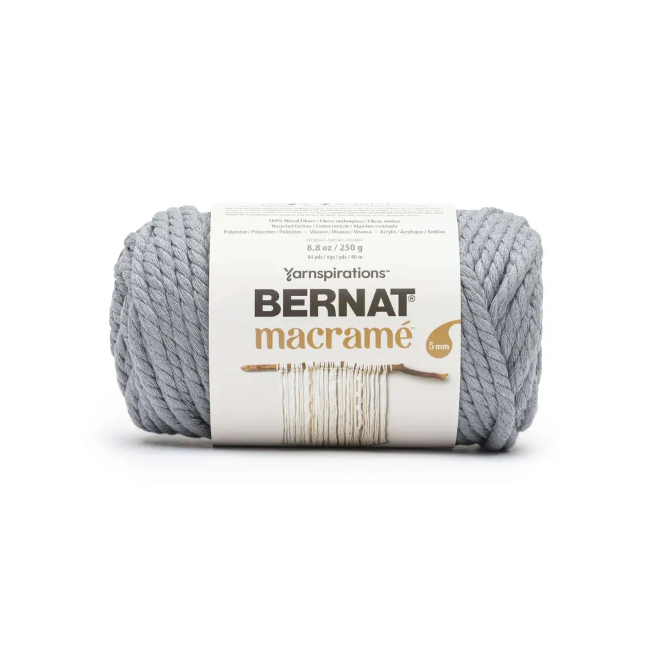 Bernat Macrame Makrameegarn Baumwollkordel Recycling