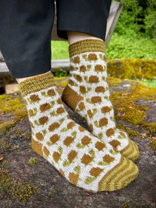 John Arbon Tortoise Socks Strickkit Gr. 1 Colorwork