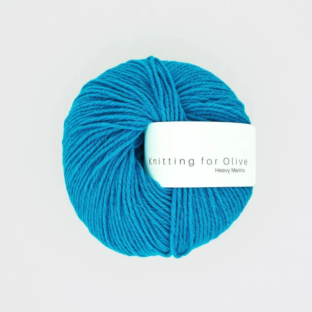 Knitting for Olive Heavy Merino Wolle Türkis 50g reine Schurwolle