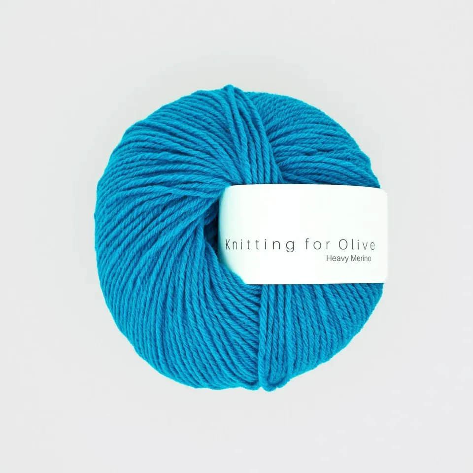 Knitting for Olive Heavy Merino Wolle Türkis 50g reine Schurwolle