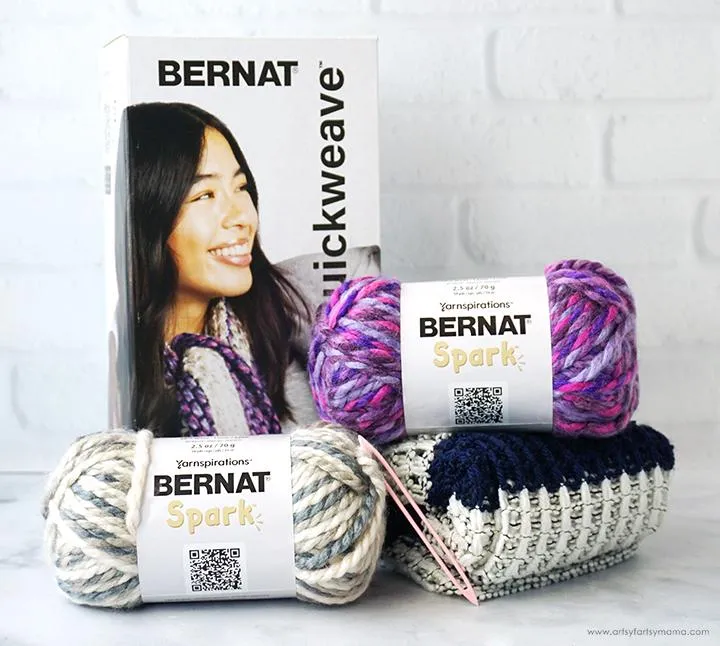 Bernat Quickweave Webset Schal Citrus Twist 140g