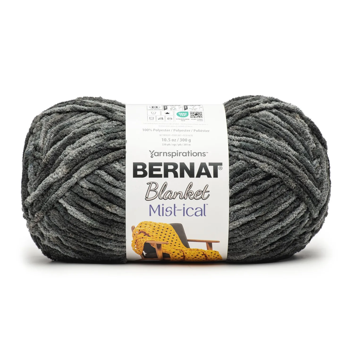 Bernat Blanket Mist-ical Chenillegarn 300g Marmor-Effekt