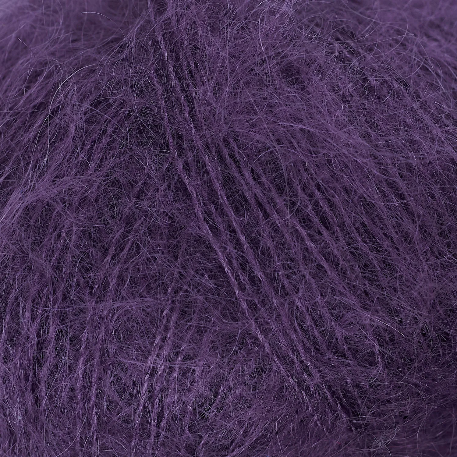 Knitting for Olive Soft Silk Mohair Garn Plum dunkles Lila