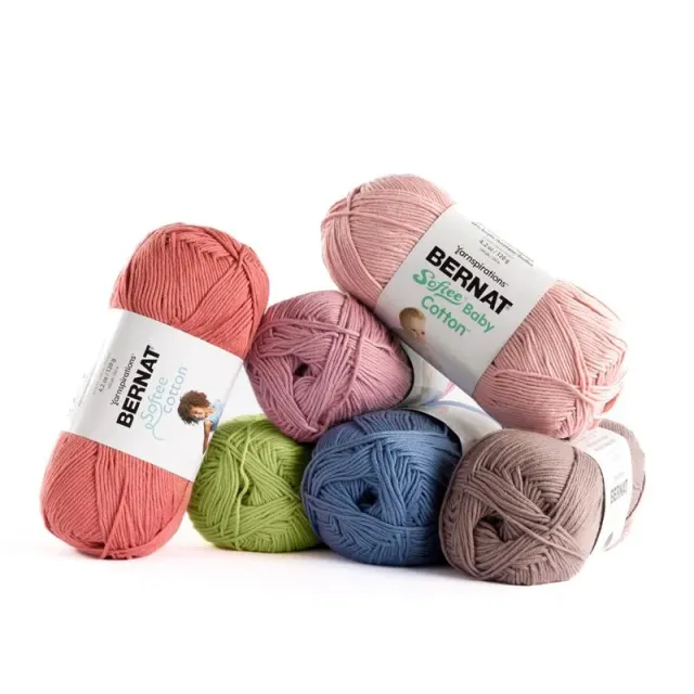 Bernat Softee Baby Wollset Box Taupe Coral 6-farbig