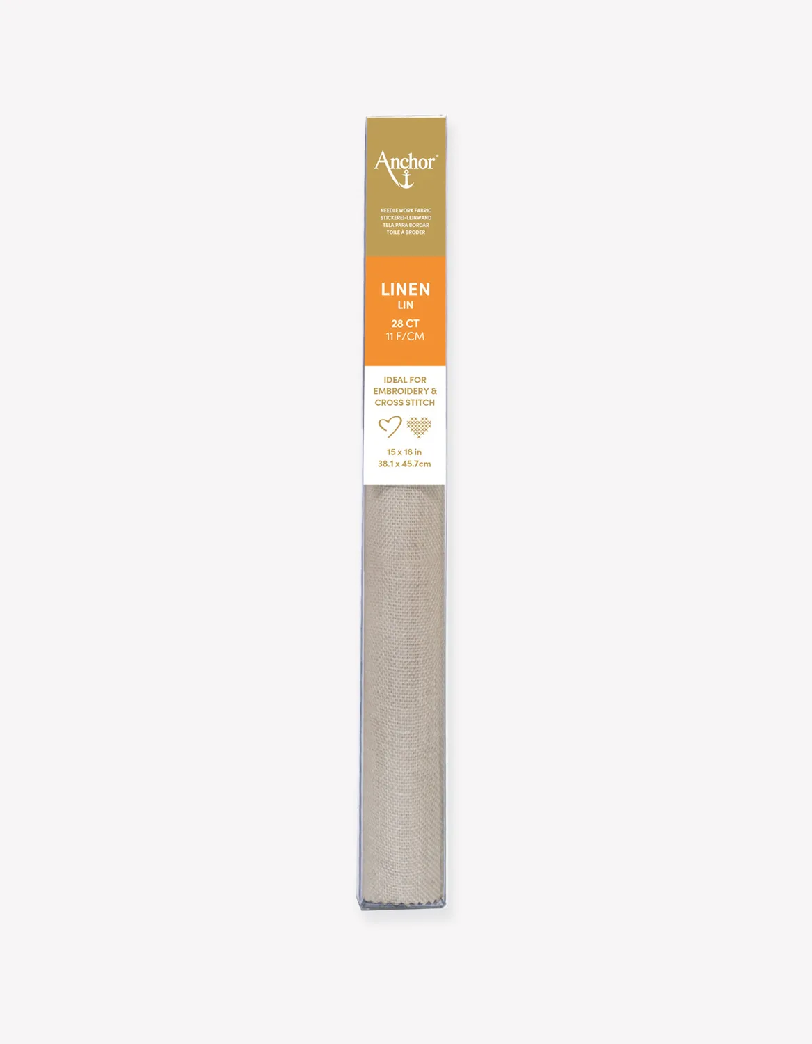 Anchor Linen Stickstoff Leinen natur 28 Count Small