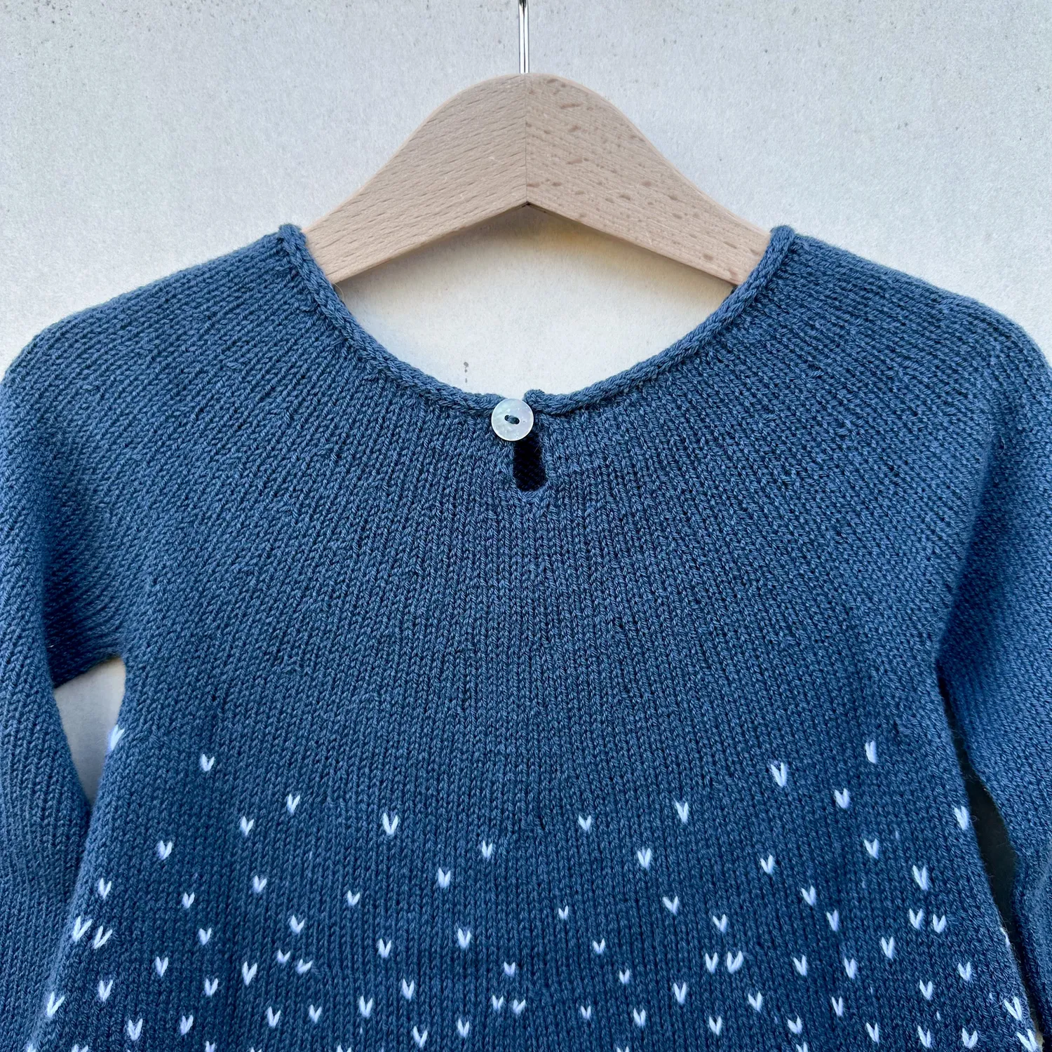 Knitting for Olive Snow Dress Strickanleitung deutsch Kinderkleid