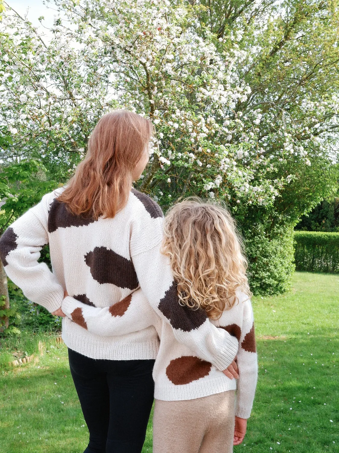 Knitting for Olive Cow Sweater Adult Strickanleitung Kuhmuster