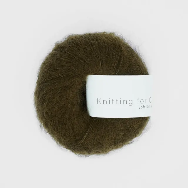 Knitting for Olive Soft Silk Mohair Olive Brown 25g Flausch
