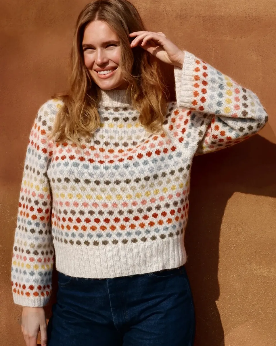 Knitting for Olive Dot Sweater Strickanleitung XS-4XL Colorwork