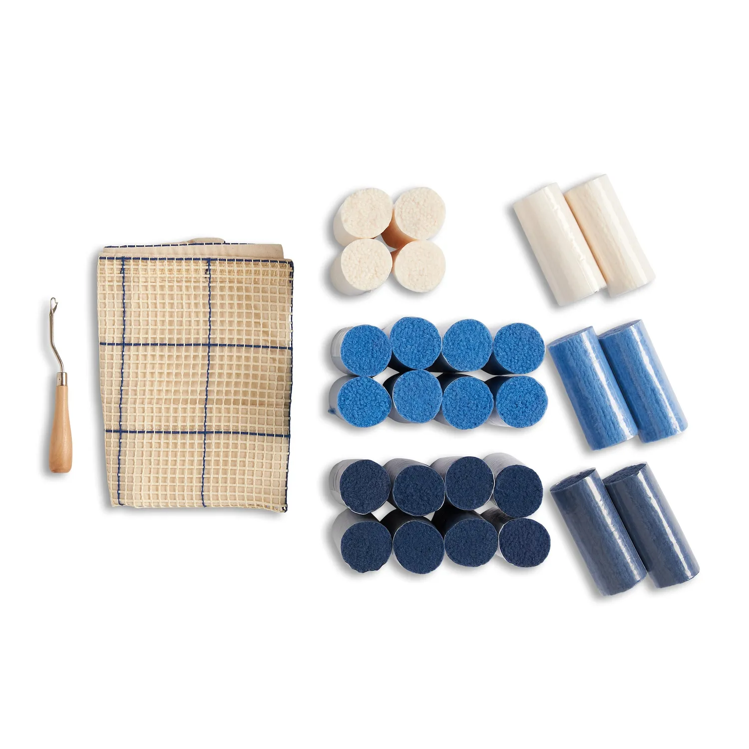 Bernat Latch It Kissen Knüpfset Fleece Knüpfkissen Komplettset