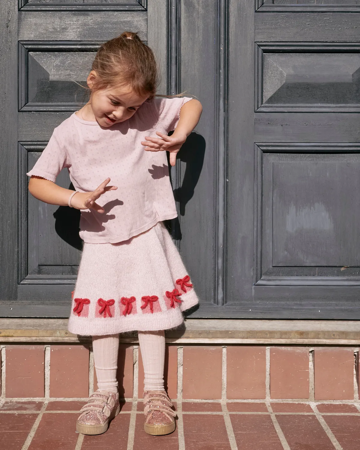 Knitting for Olive Christmas Morning Skirt Strickanleitung 2-8 Jahre