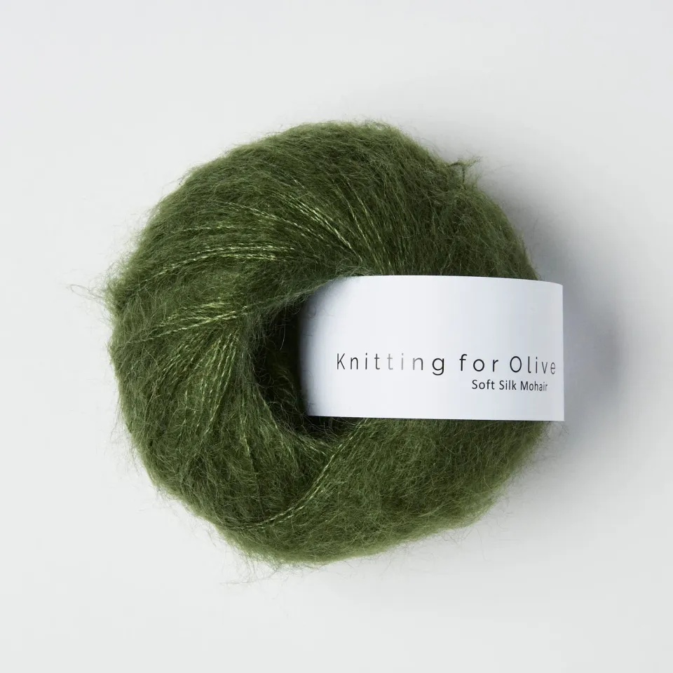 Knitting for Olive Soft Silk Mohair Bottle Green dunkelgrün