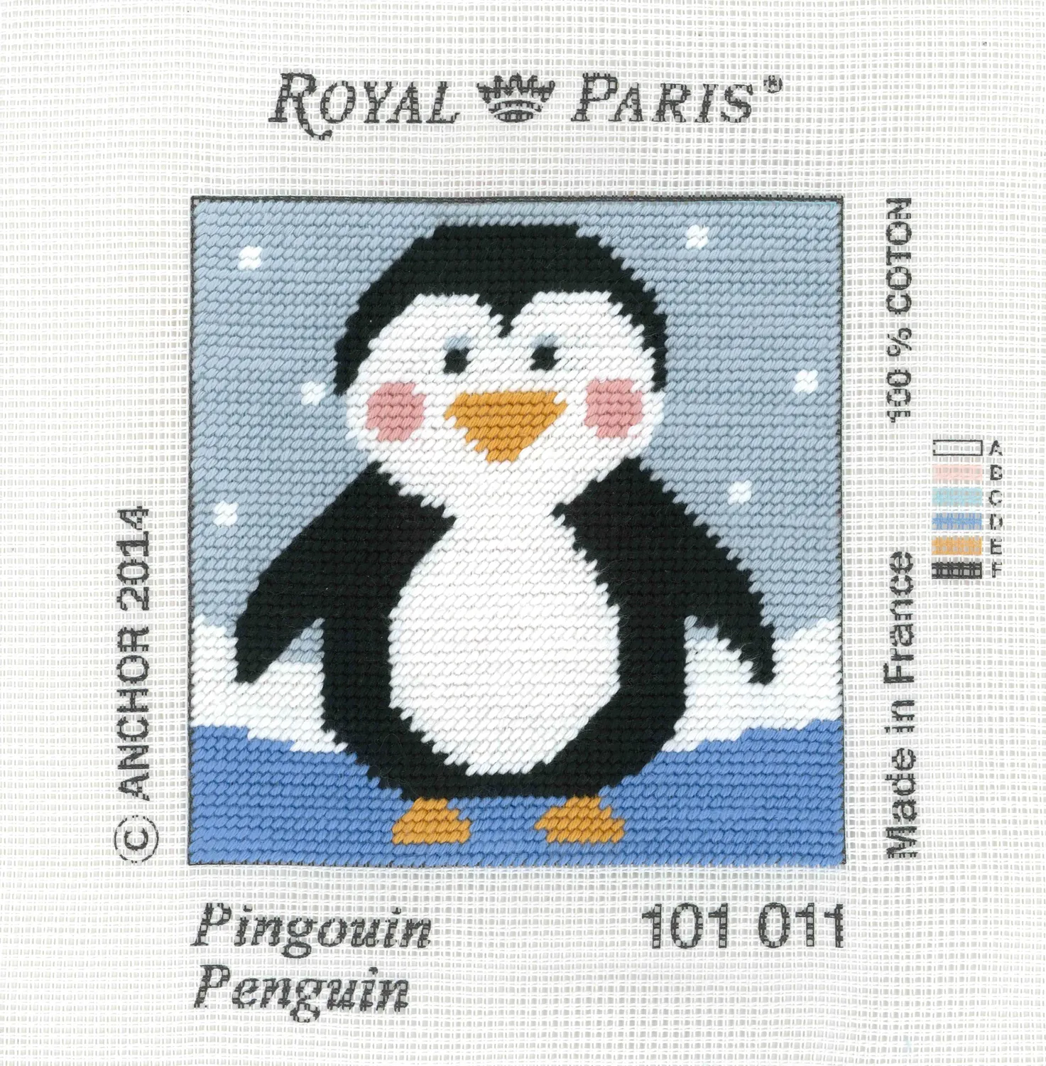 Anchor Royal Paris Penguin Stickbild 15 cm Kinder