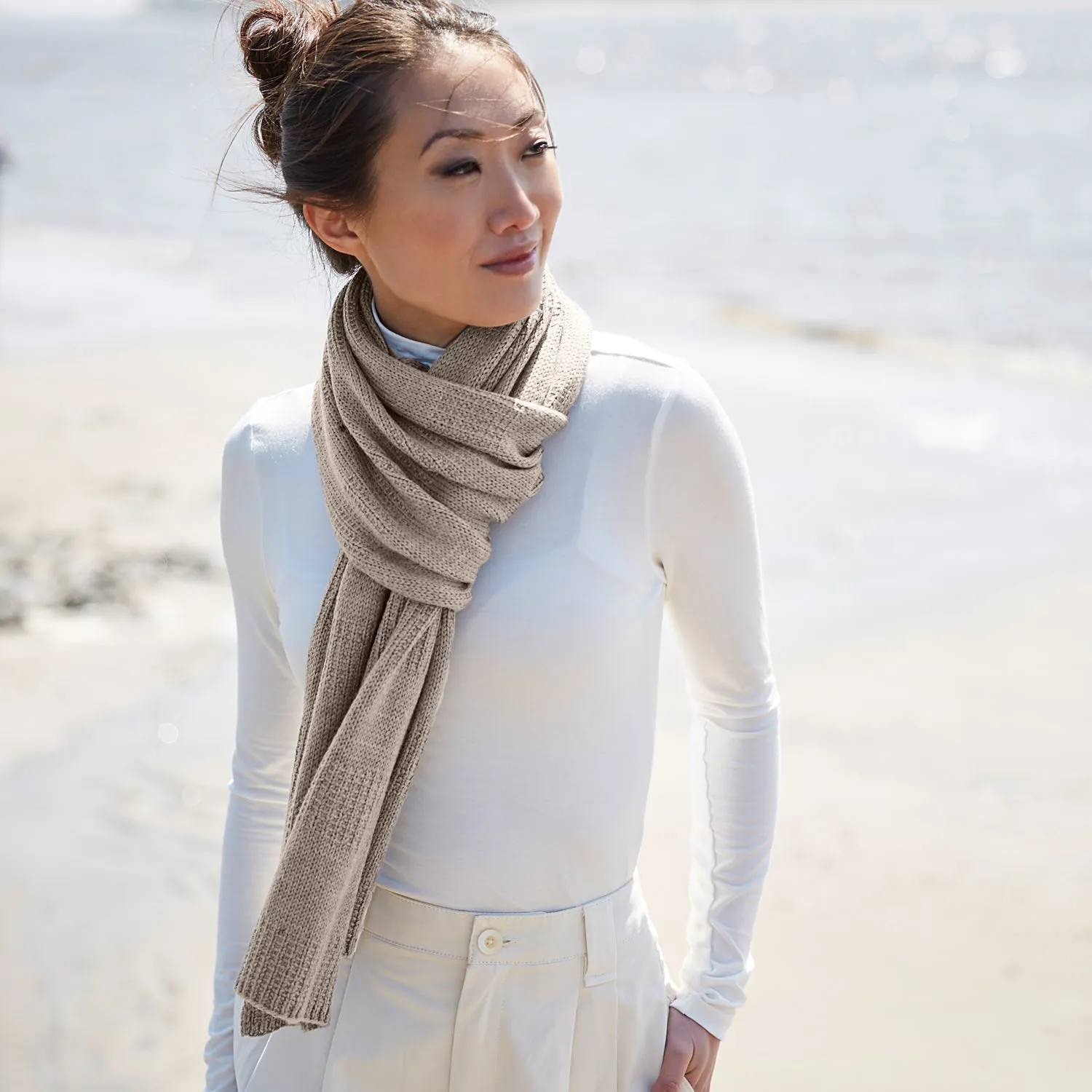 Rosy Green Wool Streling Strickanleitung Schal PDF Streifen