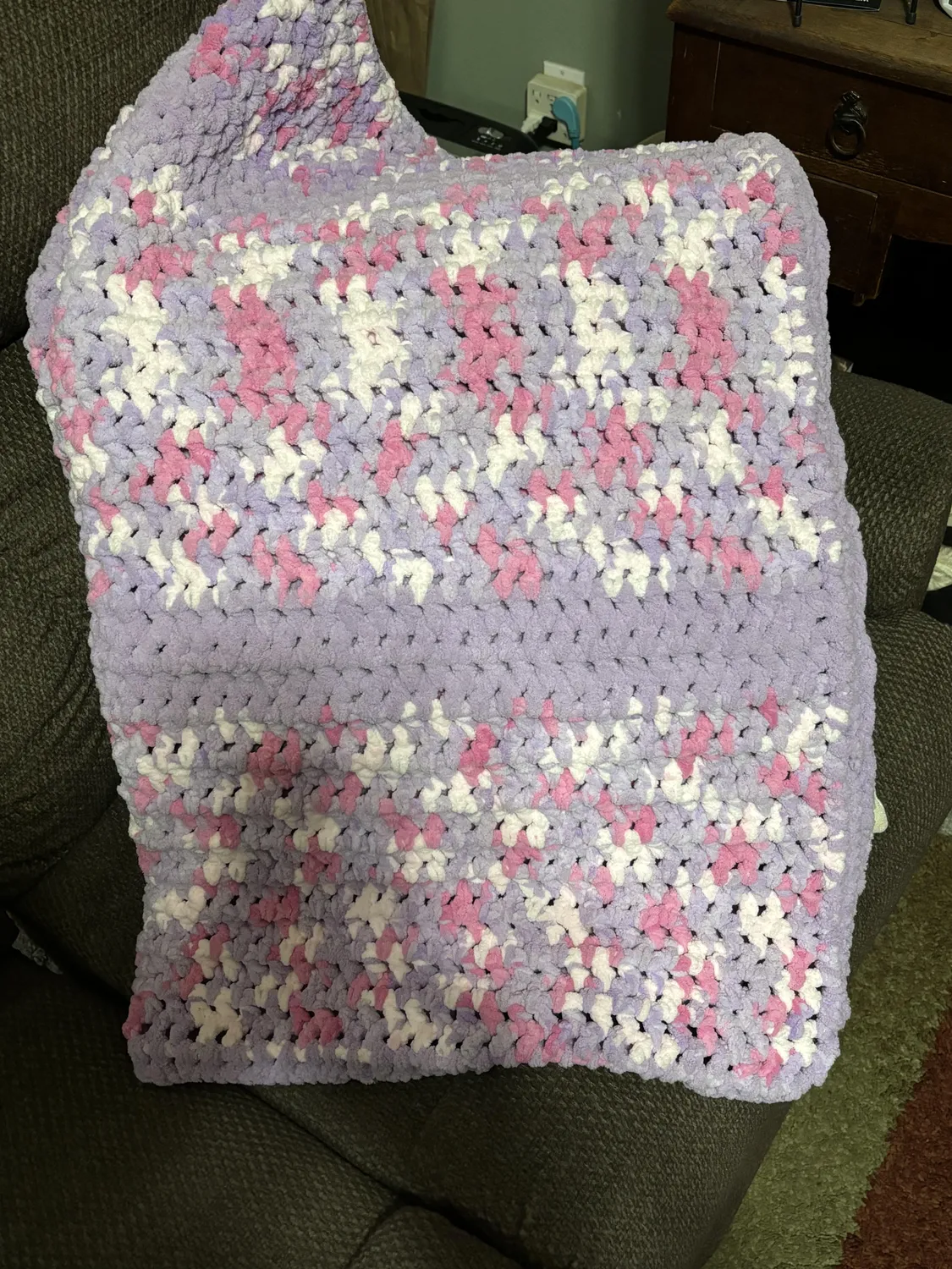 Bernat Blanket 2026 Chenillegarn 1000g Coral Reef plüschig