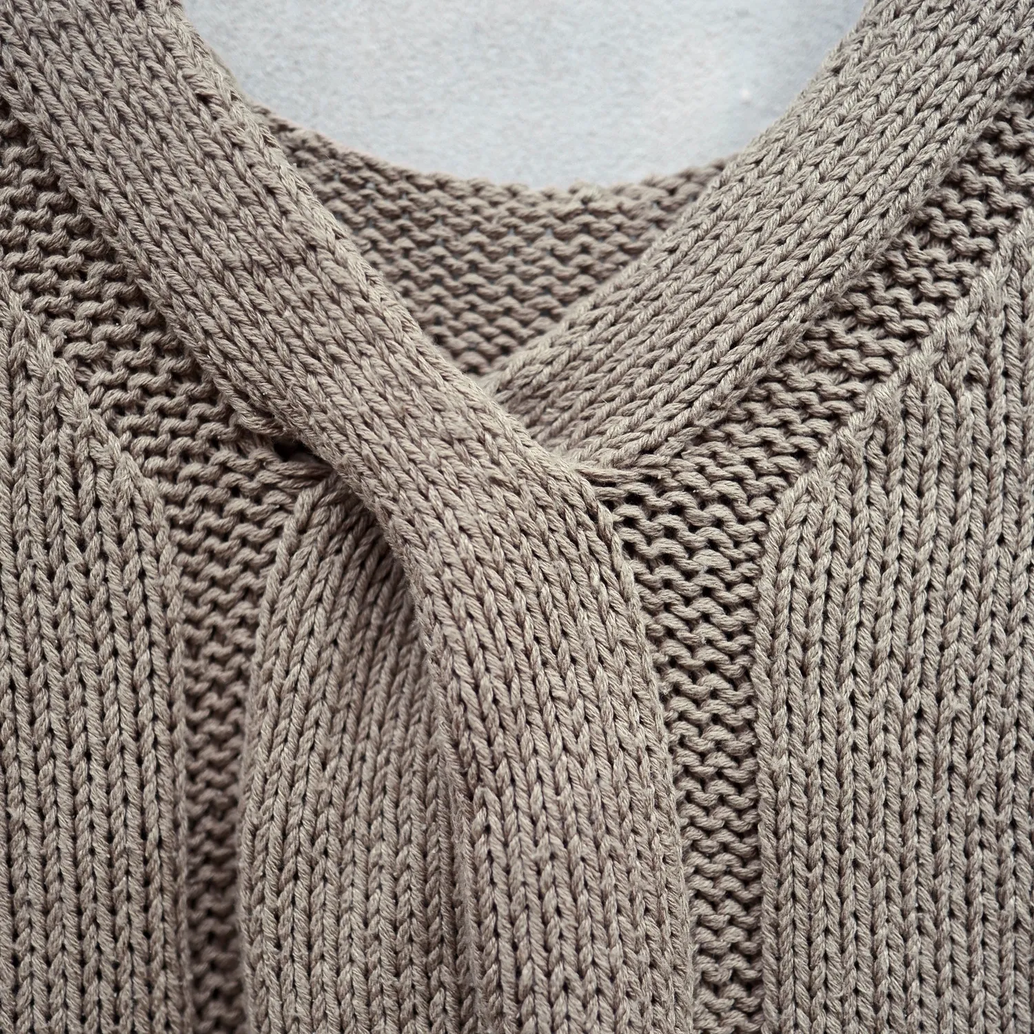 Knitting for Olive Twisted V-Top Strickanleitung deutsch Seidentop