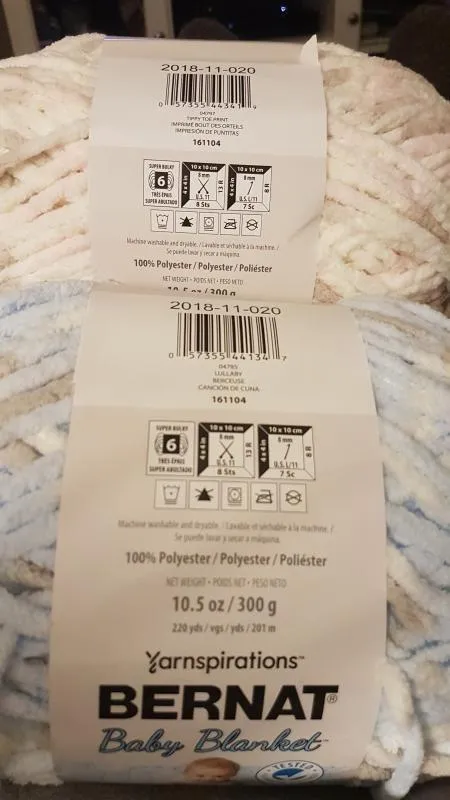 Bernat Baby Blanket Chenillegarn 300g für Babydecken