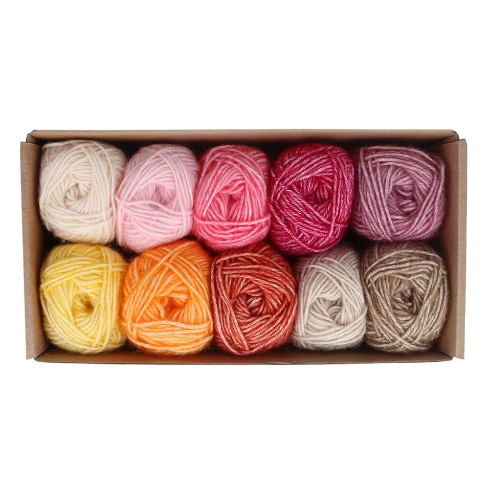 Scheepjes Stone Washed Farbpaket 10x25g Rot Mix
