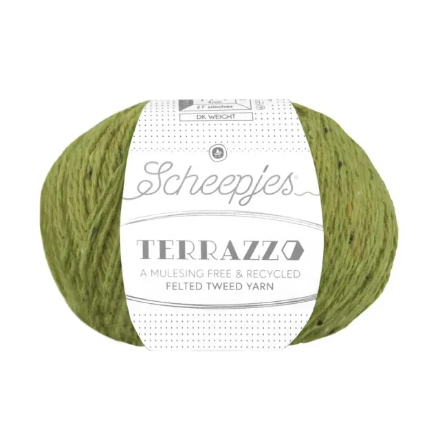 Scheepjes Terrazzo Wolle Olive 707 1x50g gesprenkelt
