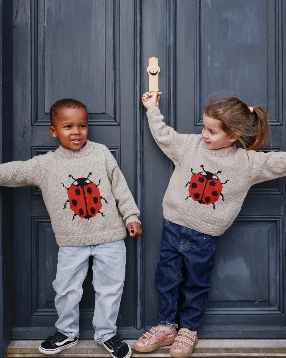 Knitting for Olive Ladybug Sweater Strickanleitung Kinder Deutsch