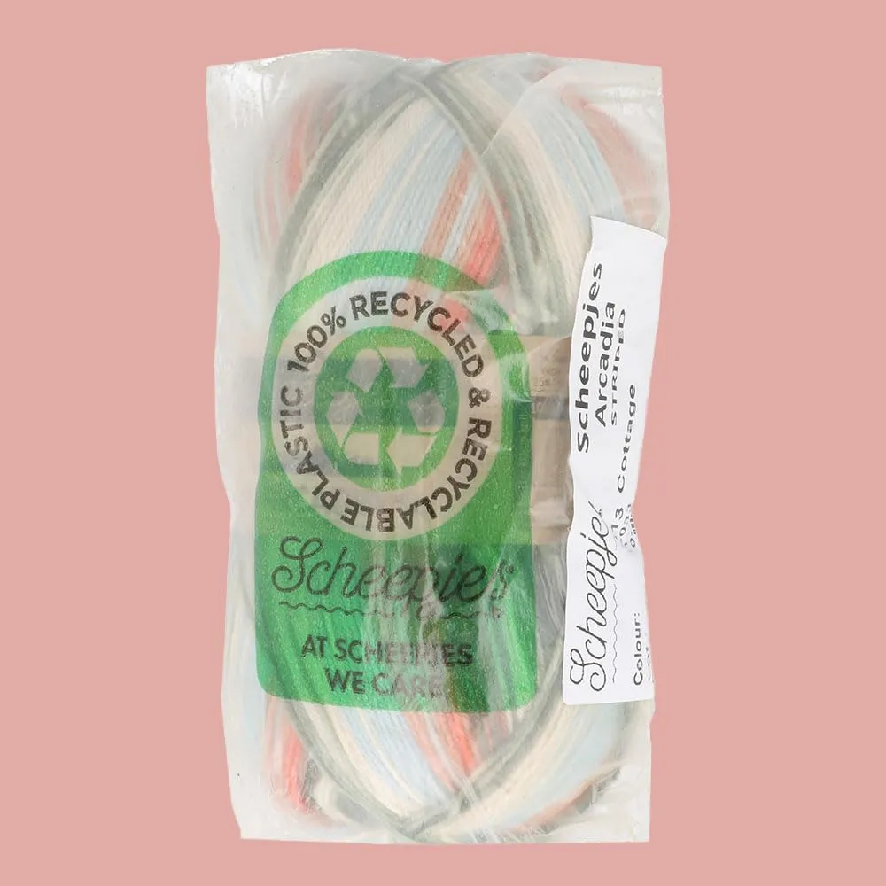 Scheepjes Arcadia Wollmischung 100g 913 Cottage gestreift