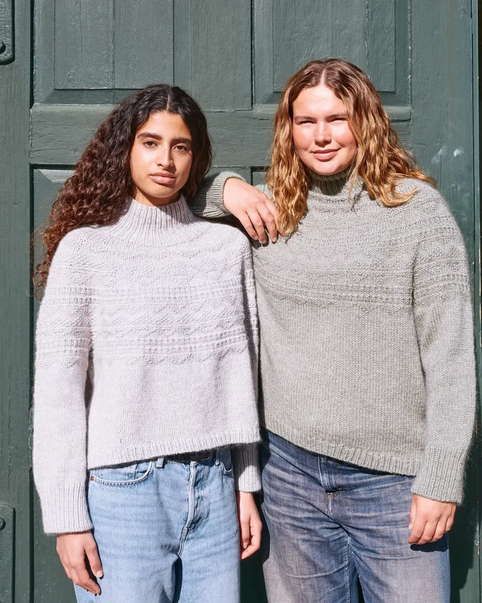 Knitting for Olive Marlin Sweater Strickanleitung Pullover Deutsch Rundpasse