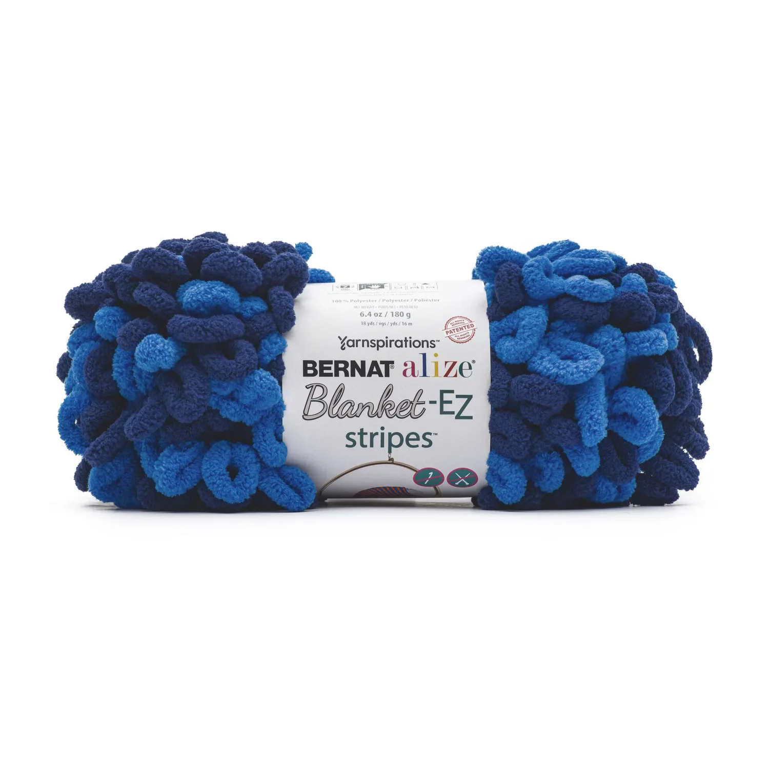 Bernat Alize Blanket-EZ Stripes Schlaufenwolle Streifen