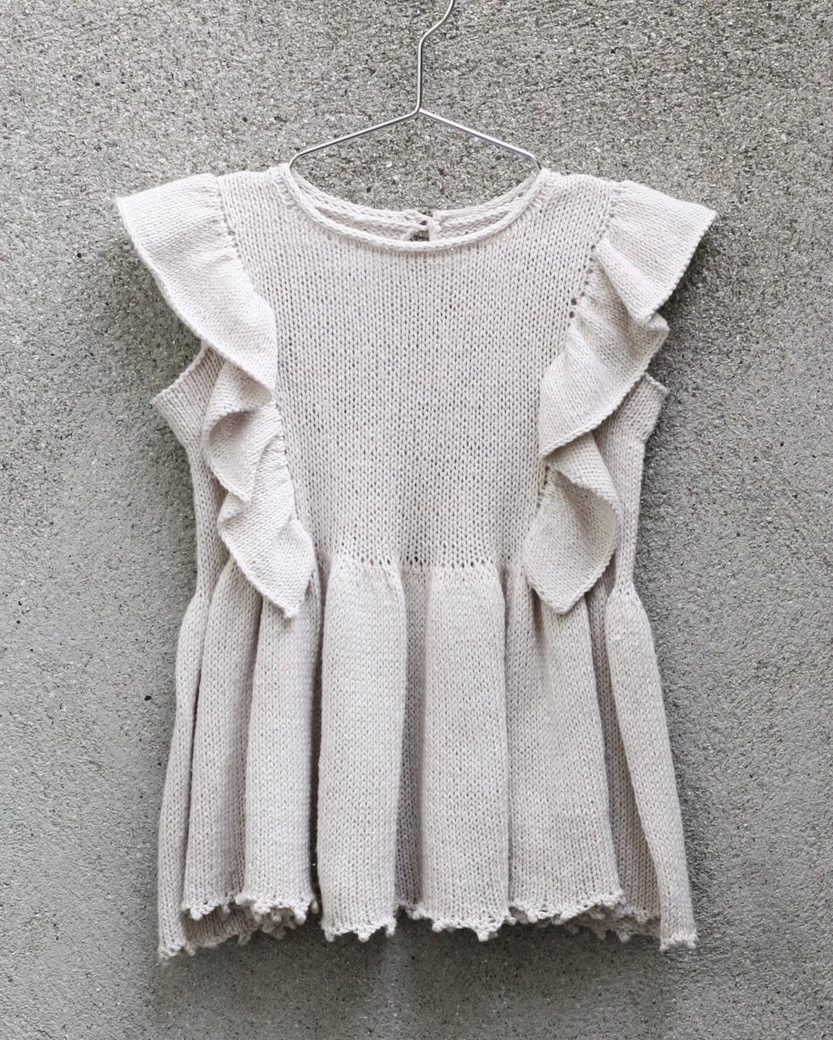 Knitting for Olive Bohemian Ruffle Top Anleitung Englisch Rüschen