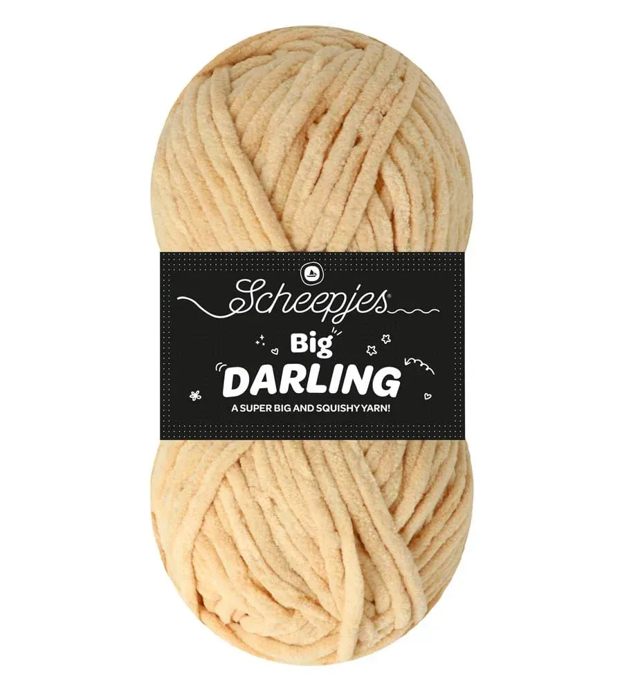 Scheepjes Big Darling 411 Strickgarn Capybara Beige 150g weich