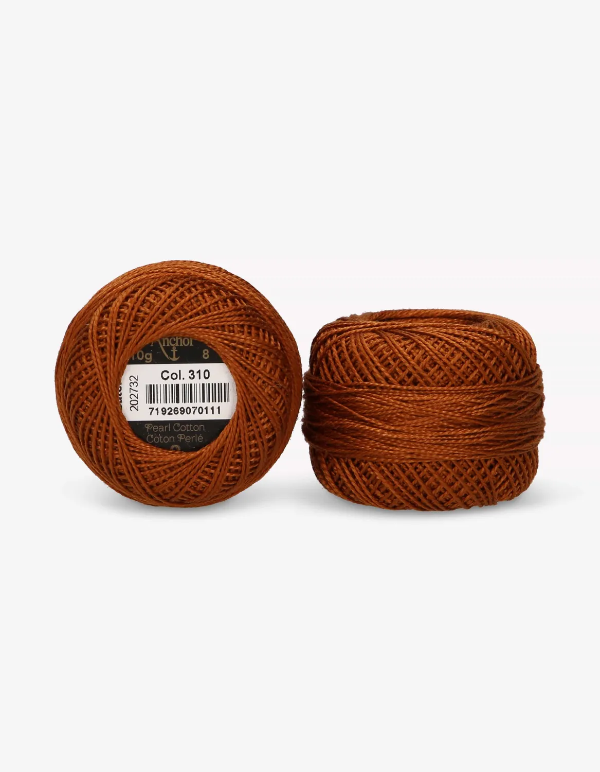 Anchor Pearl Cotton 8 Perlgarn Stärke 8 uni